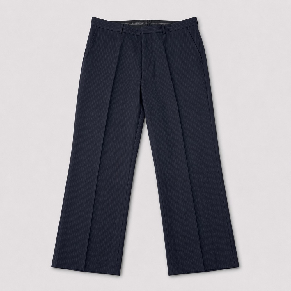 Express Design Studio Director Dress Pants Mens 36x30 Navy Pinstripe Wool